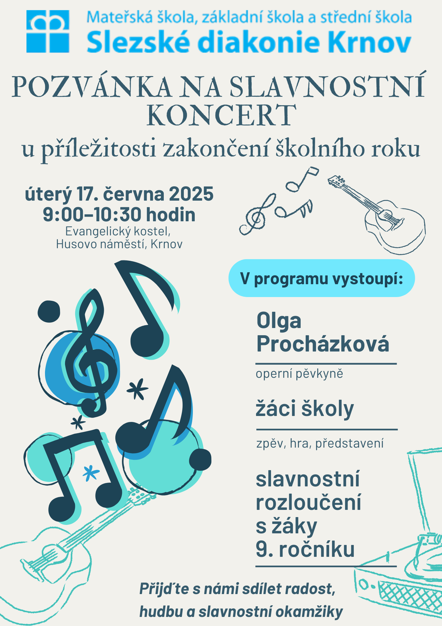 Slavnostní koncert u příležitosti zakončení školního roku