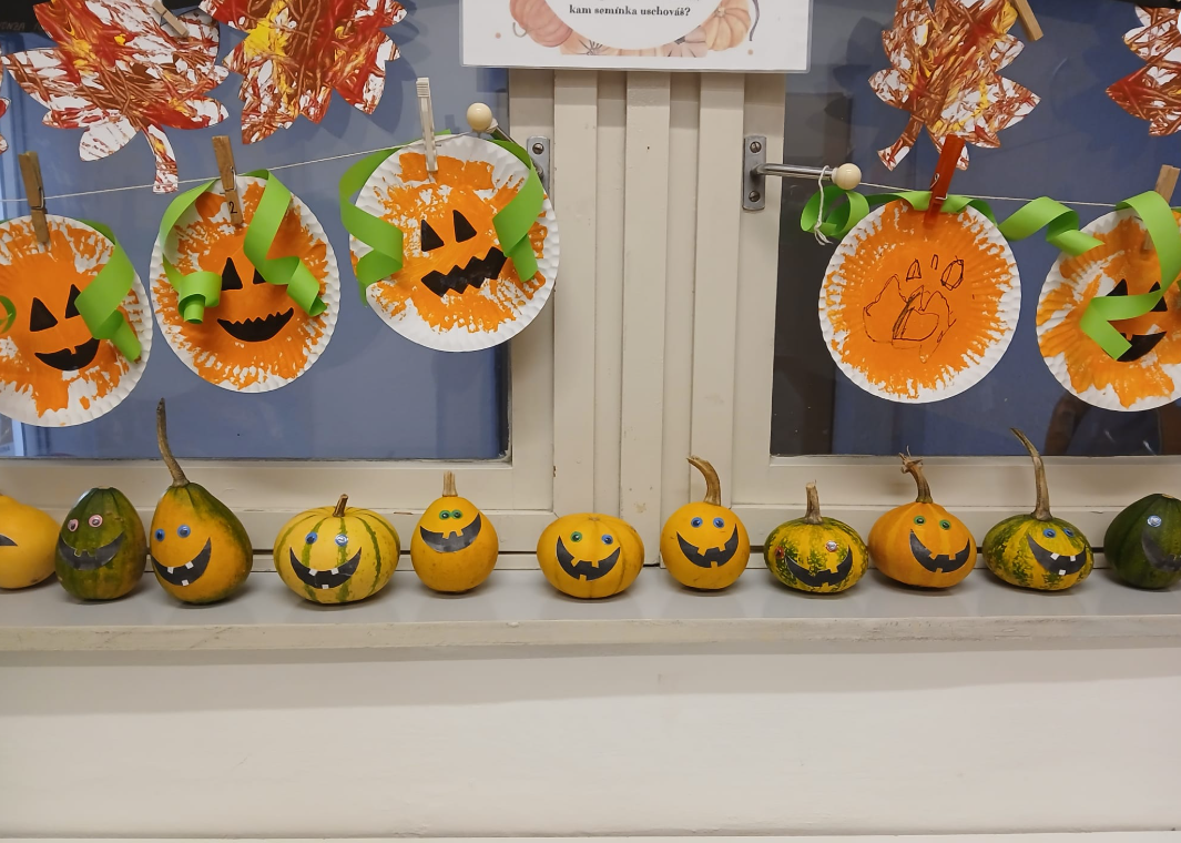 Podzimní dýňové tvoření ve školce