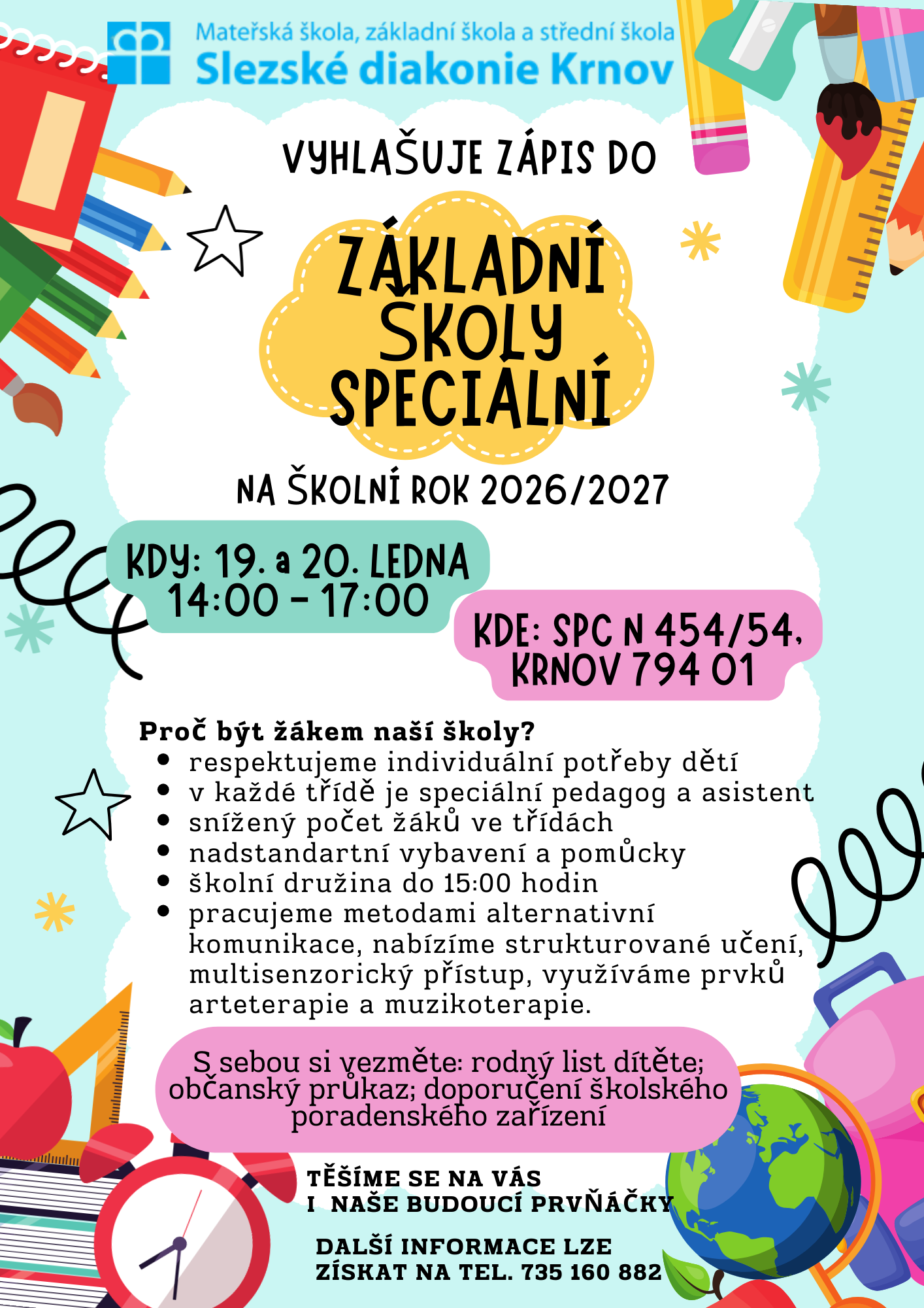 Zápis základní škola speciální